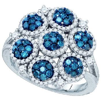1.25CT, BLUE, DIAMOND FASHION RING Image