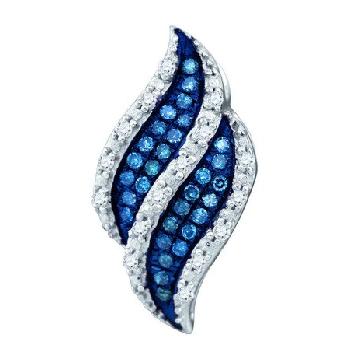 0.10 CT, BLUE, DIAMOND FASHION PENDANT Image