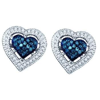 0.40CT DIAMOND HEART EARRINGS Image