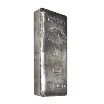 1 Kilo .999 Silver Swiss Bank Corporation Image