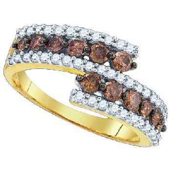 1.0CT,BROWN, COGNAC, DIAMOND FASHION RING Image