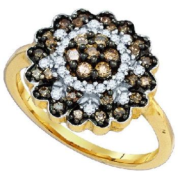 0.66 CT, BROWN, COGNAC, DIAMOND RING Image