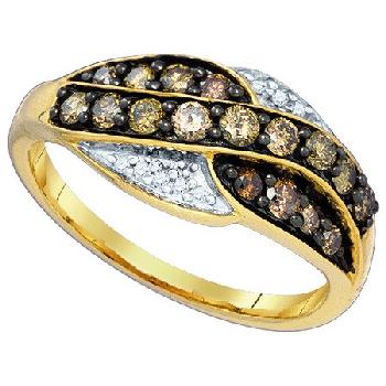 0.57 CT, BROWN, COGNAC, DIAMOND FASHION RING Image