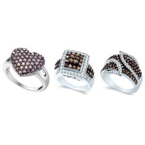 Brown Diamond Collection Rings Image